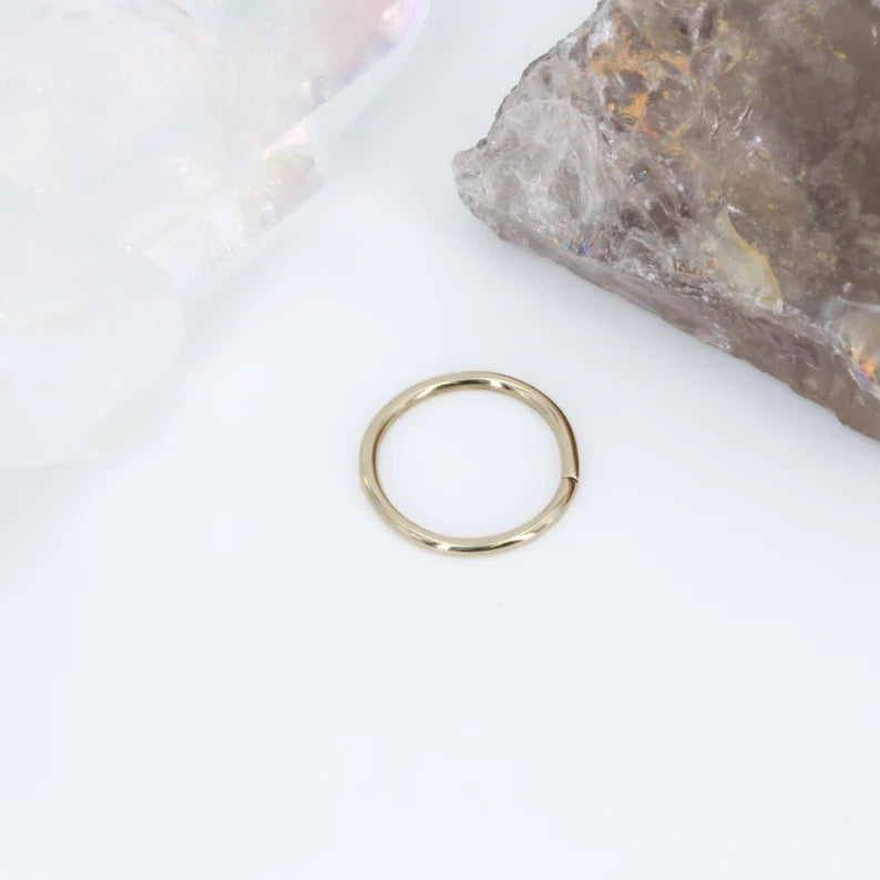 Solid Gold Seam Ring